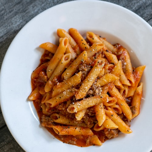Penne pasta at The Midtown Bistro
